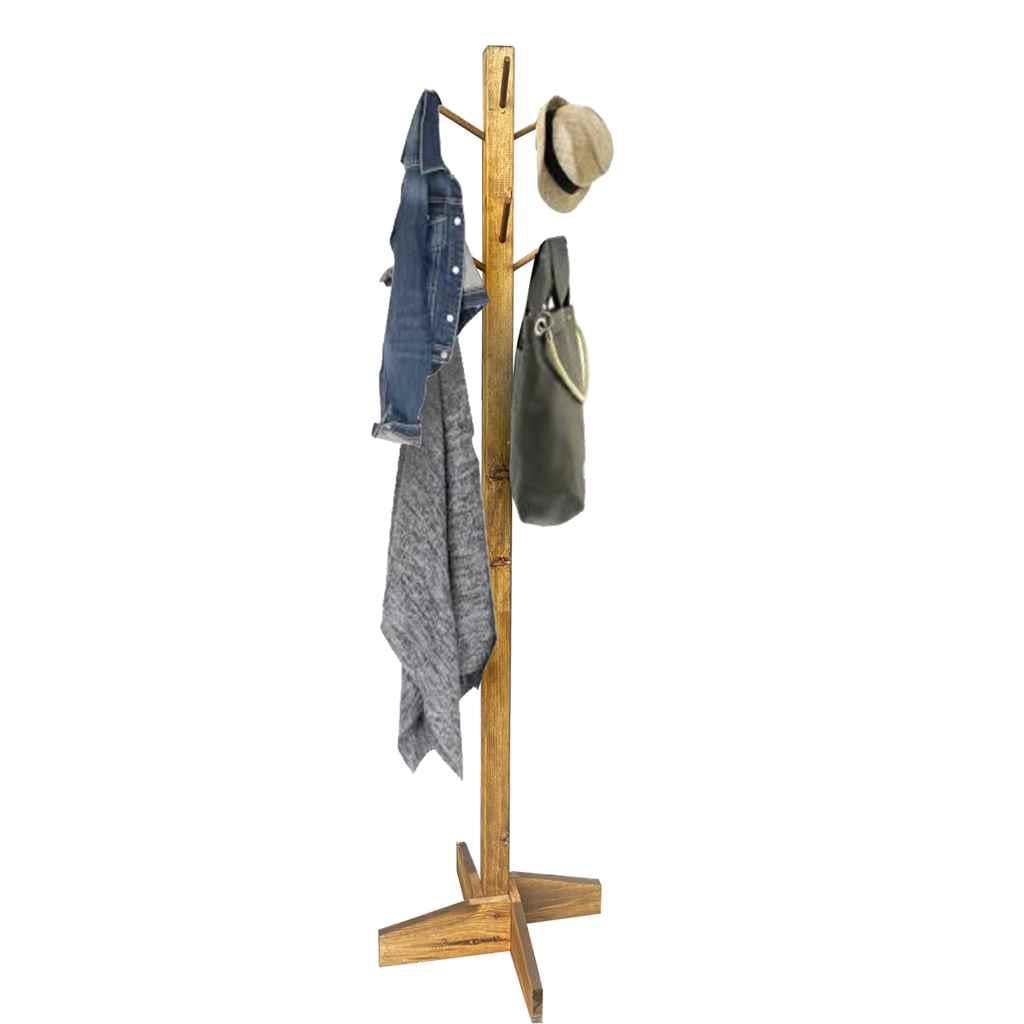 Weblonya 6024 Ayaklı Ahşap Askılık