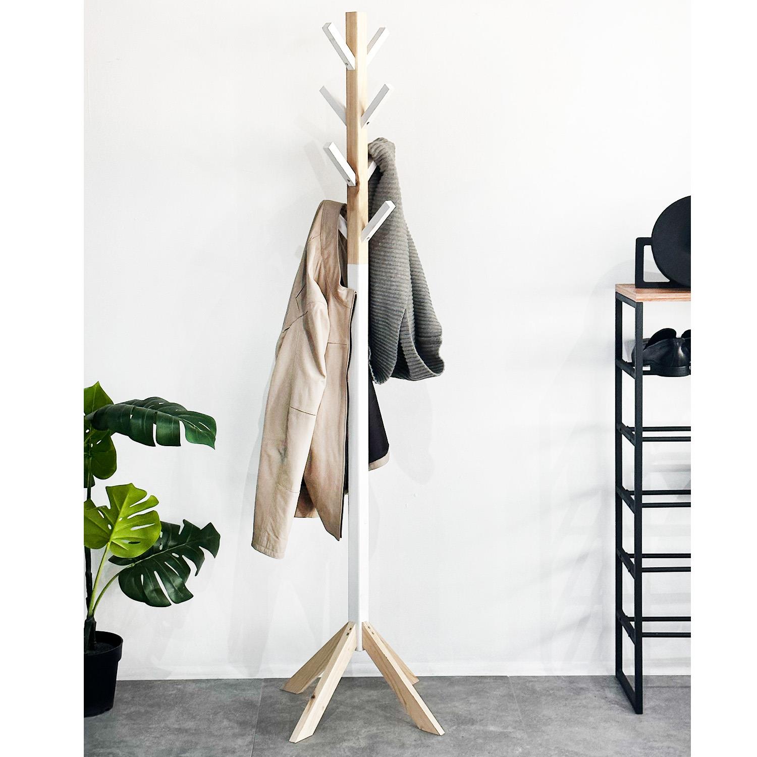 Weblonya 6030 Ayaklı Ahşap Askılık