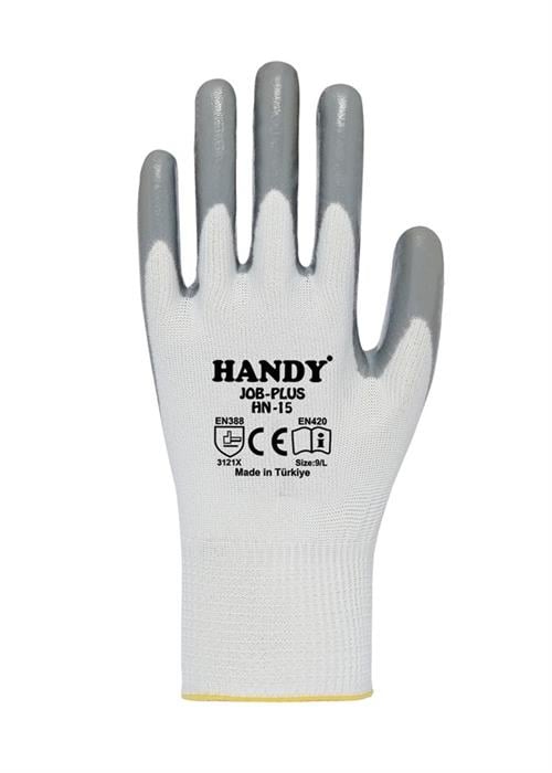 Handy Hn15 Eldiven Gri Beyaz No:10