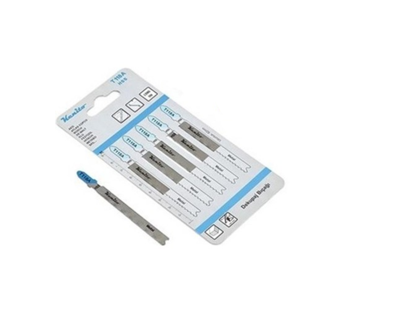 Kenita T118A Metal Dekupaj Testere Bıçağı 5 Li