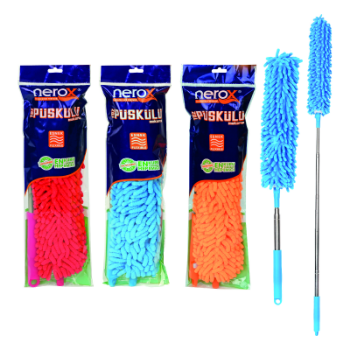 Nerox 0852 Toz Püskülü Metal Saplı Makarna