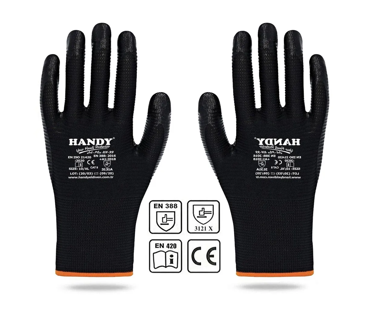 Handy Pro Nitril Eldiven 9-10