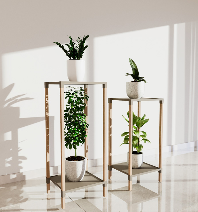 Fixwood Fix-2043 Ahşap Saksılık Seti 40-50Cm