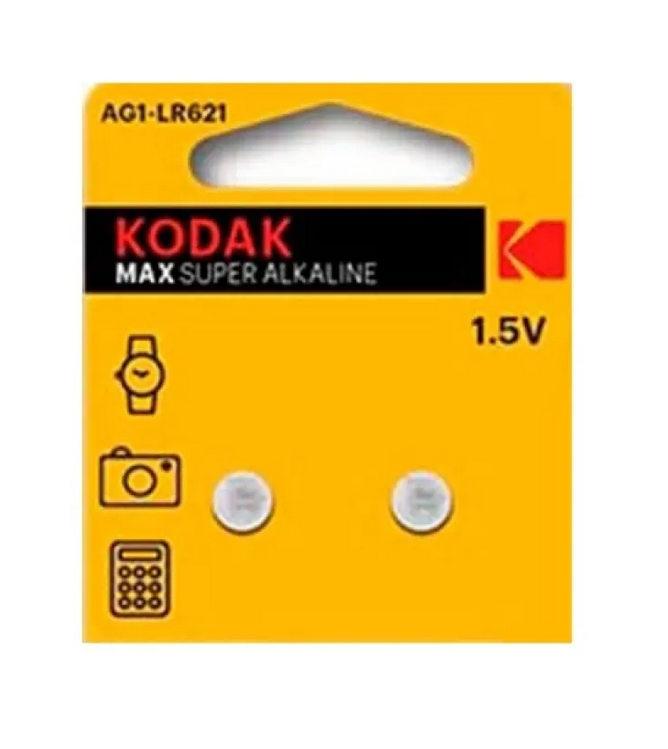 Kodak Ag1/Lr621 Max Alkalin Düğme Pil 2 Li