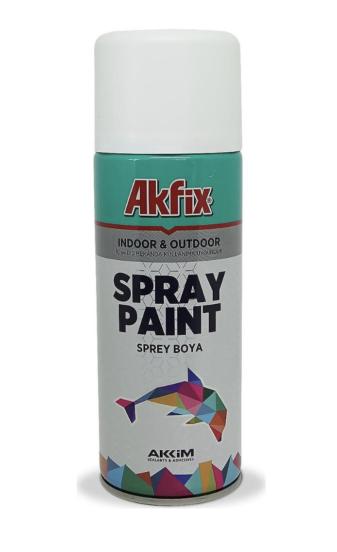 Akfix Sprey Boya Mat Beyaz 400 Ml