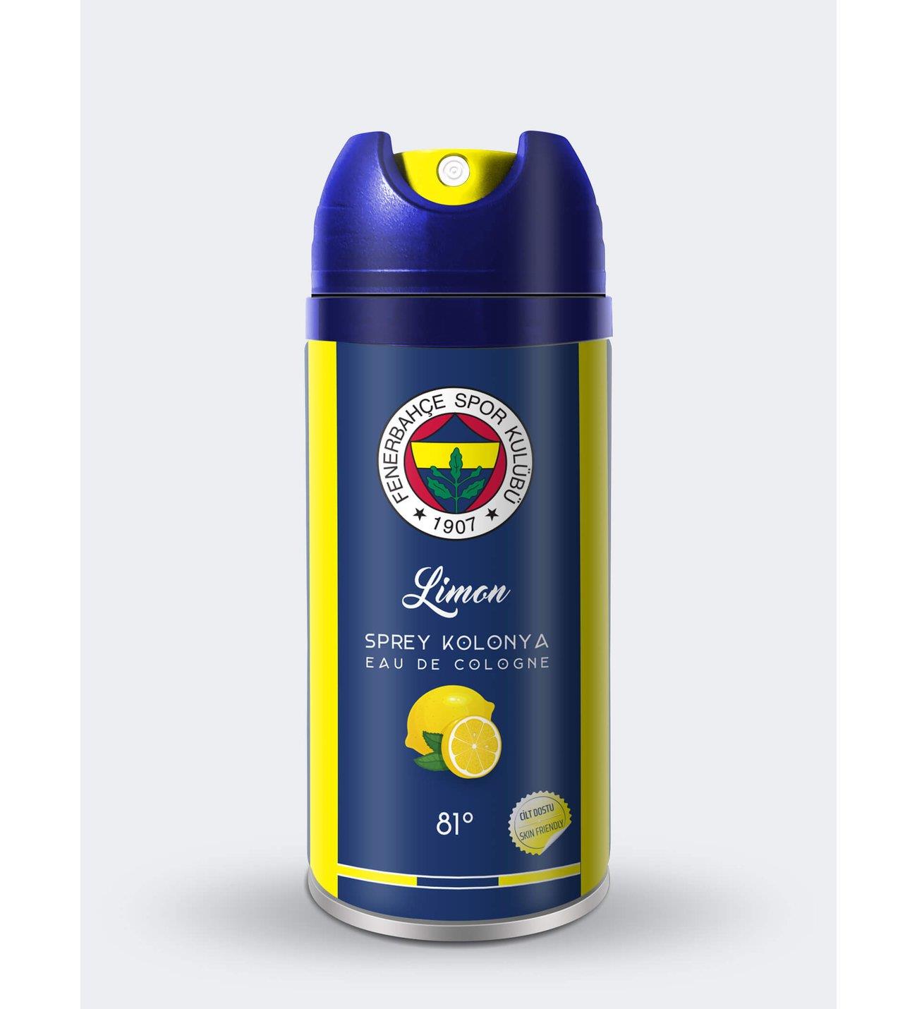 Autokit Fenerbahçe Sprey Limon Kolonyası 150 Ml