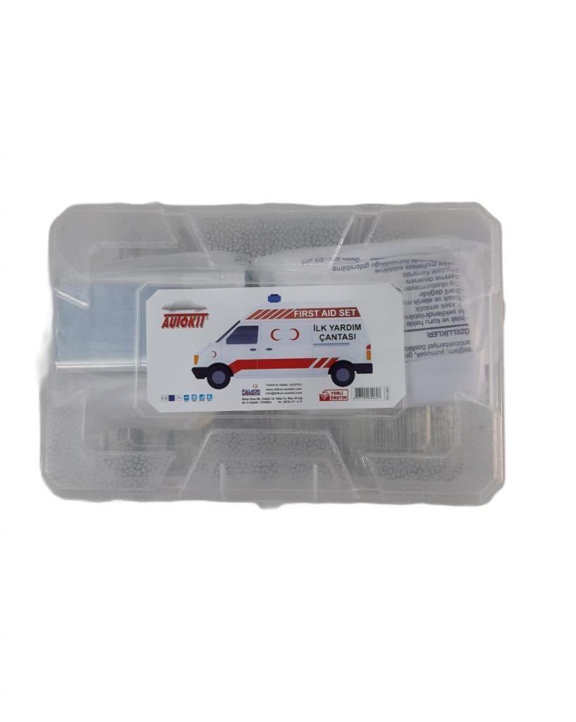 Autokit İlk Yardım Çantası Şeffaf Kutulu