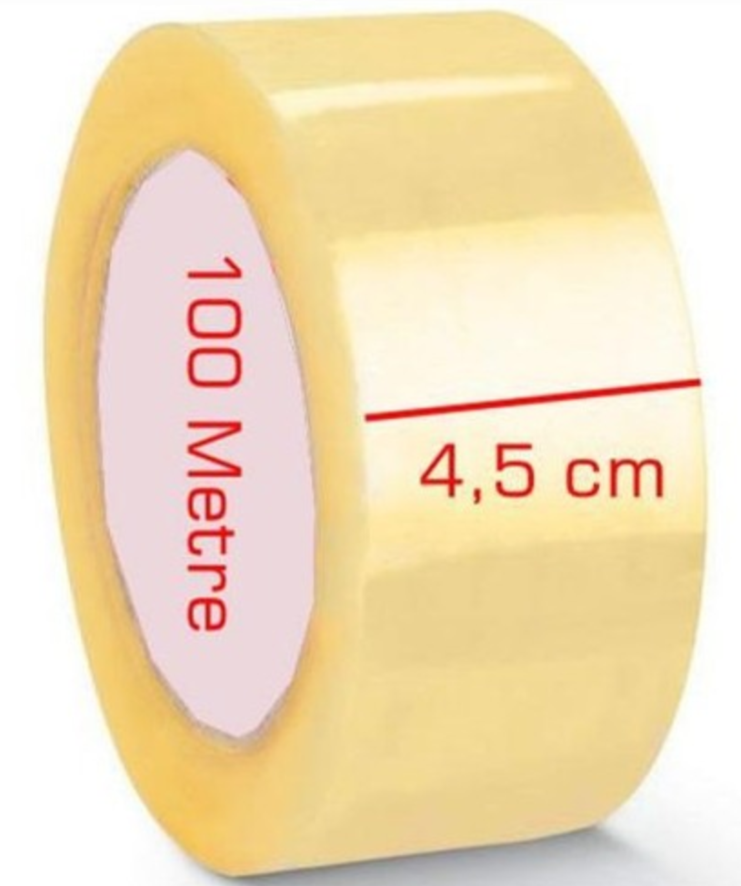 Ofismart Koli Bantı 45X100 Mt Şeffaf