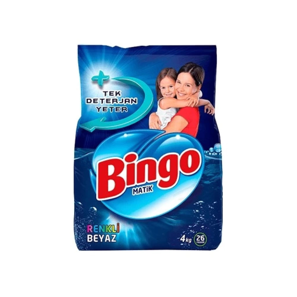 Bingo Matik Knsn 4 Kg Eko Renkli-Beyaz