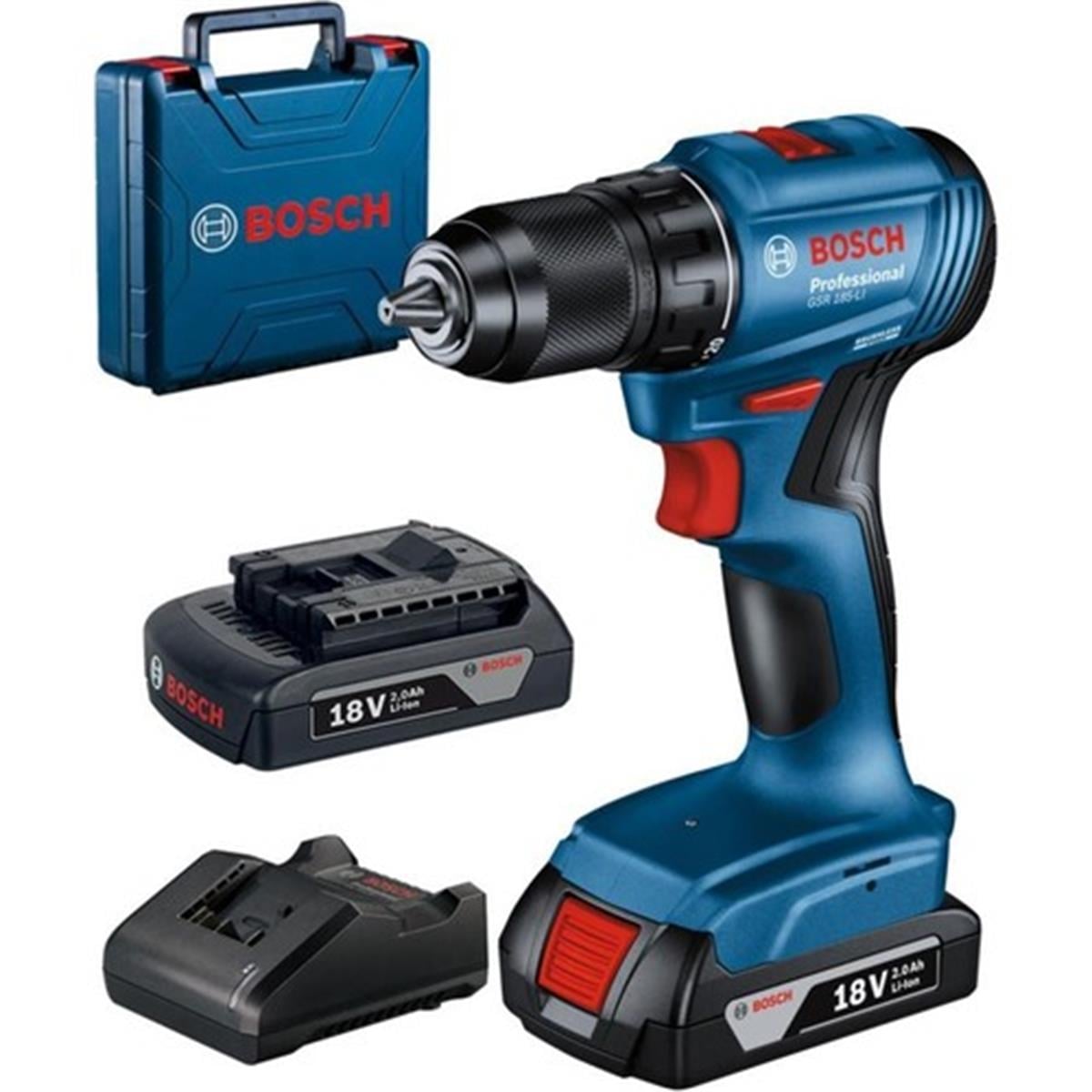 Bosch Gsr 185 Li 2X2.0 Ah Akülü Delme Vidalama