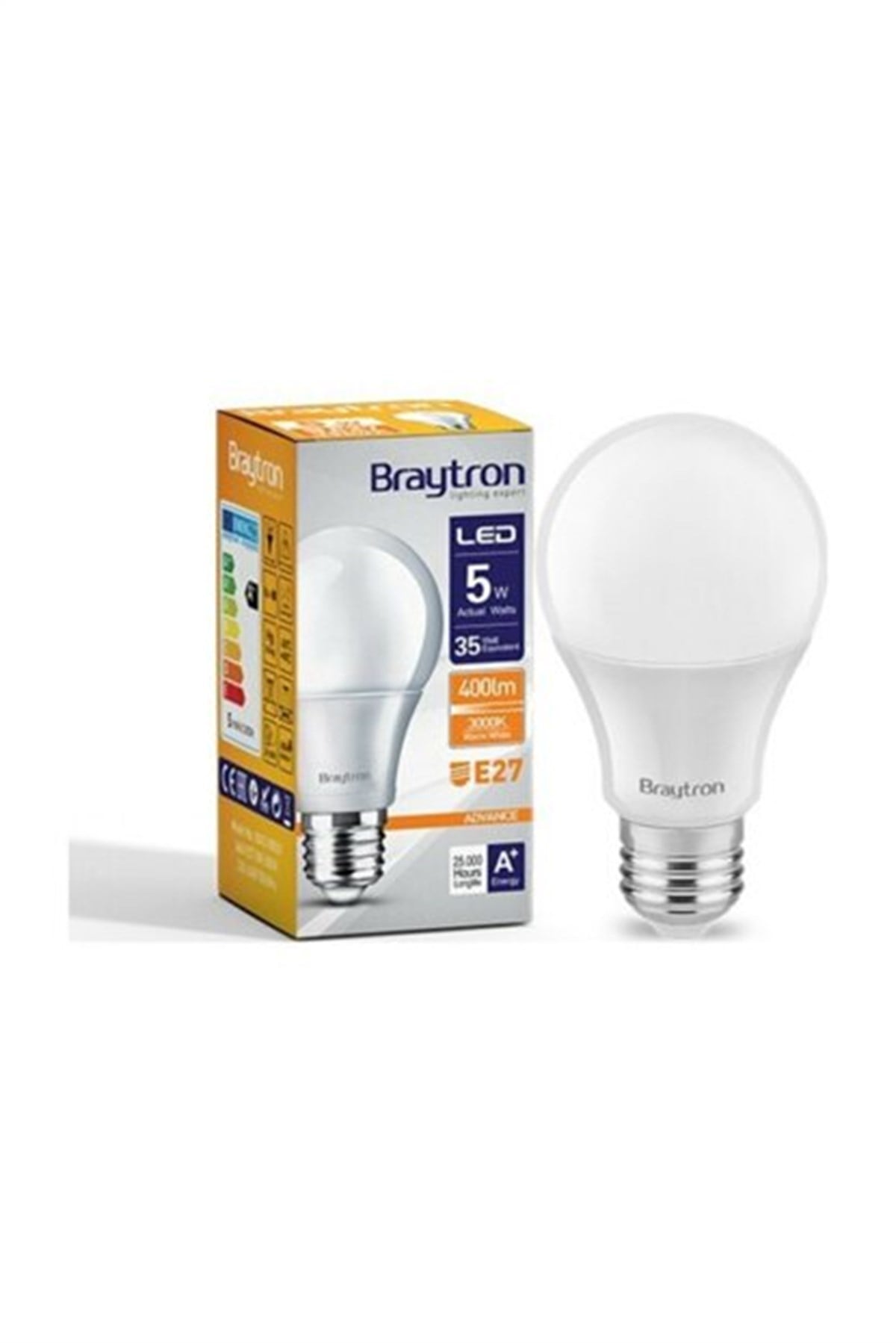 BRAYTRON LED AMPUL 5W E27 BEYAZ
