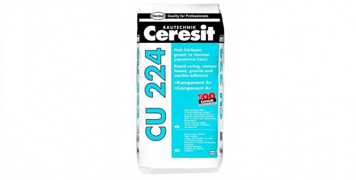 CERESİT CU 224 RAPİD GRANİT VE MERMER YAPIŞ. 25 KG