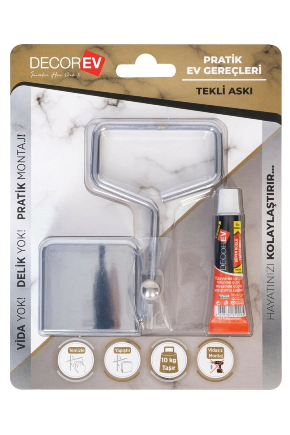 DECOREV TEKLİASKI METAL KROM 