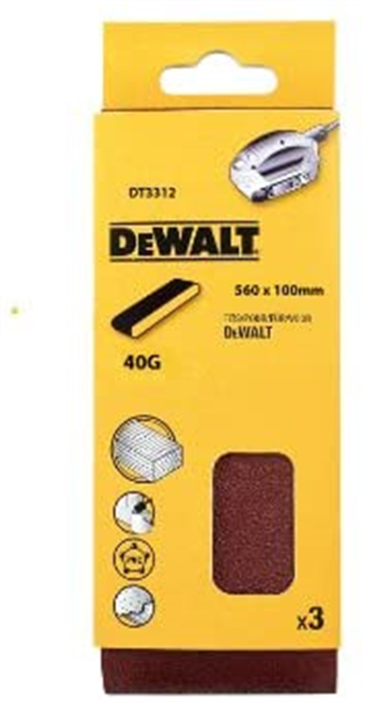 DEWALT DT3312 BANT ZIMPARA 100X560MM 40G 3LÜ