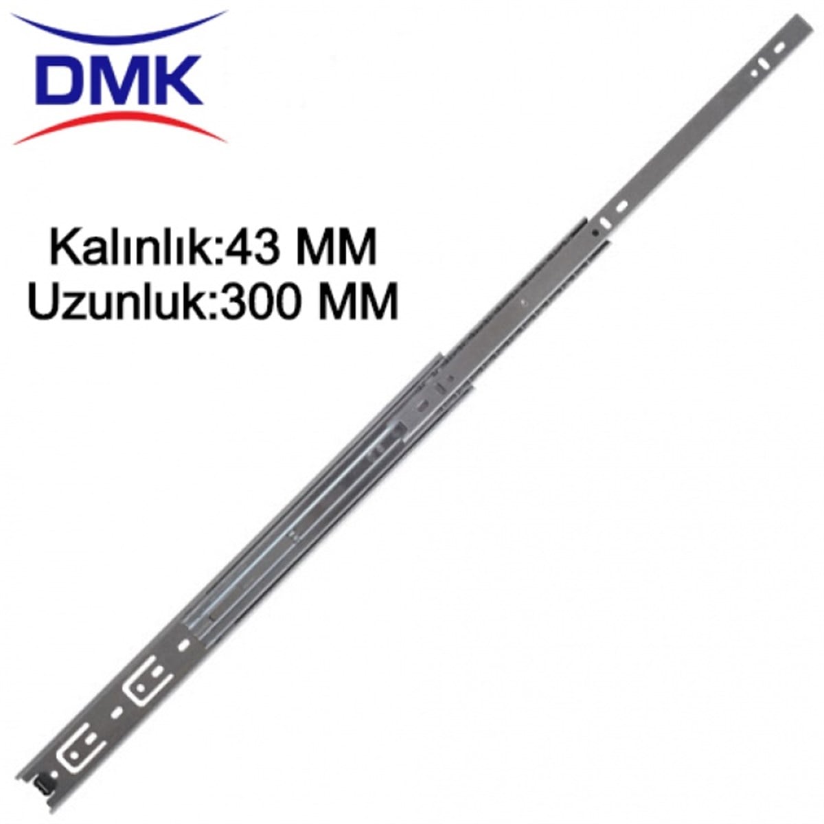 DMK TELESKOPİK ÇEKMECE RAYI 43X300 MM