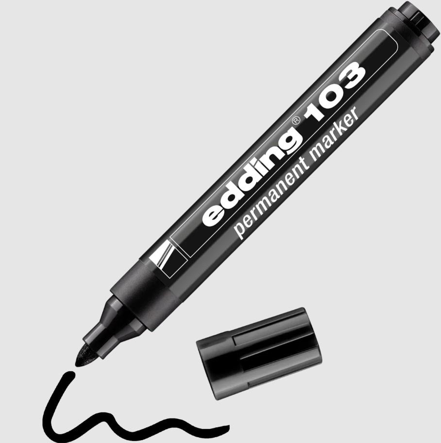 Edding 103 Siyah  Koli Kalemi