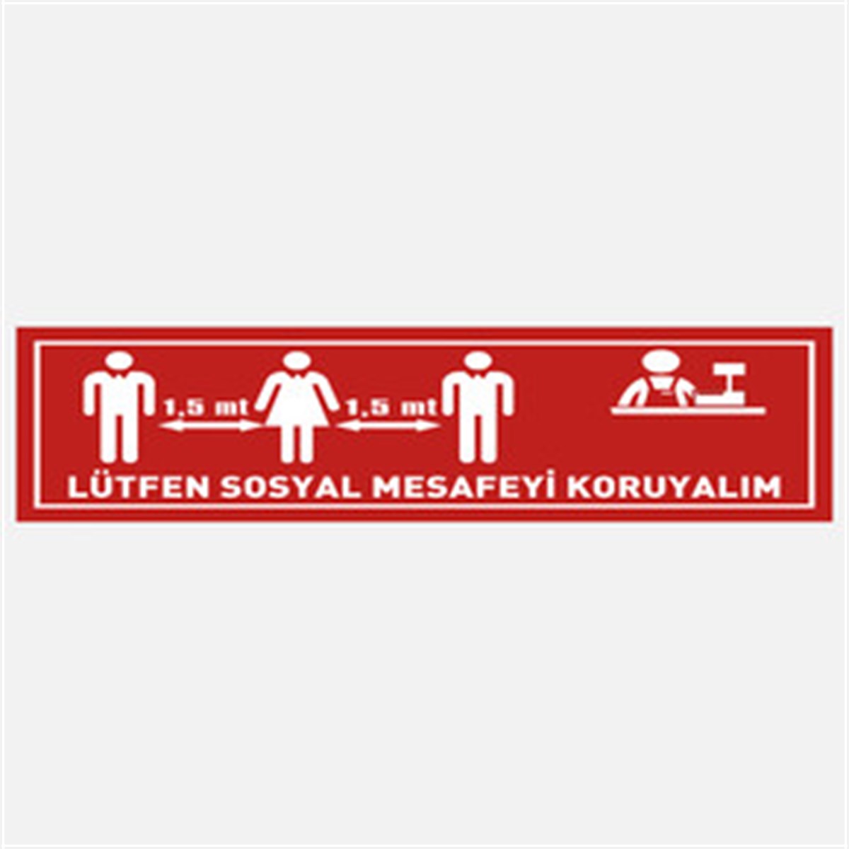 EKSTRAFİX 16x70cm UYARI YER STİCER-1 Q