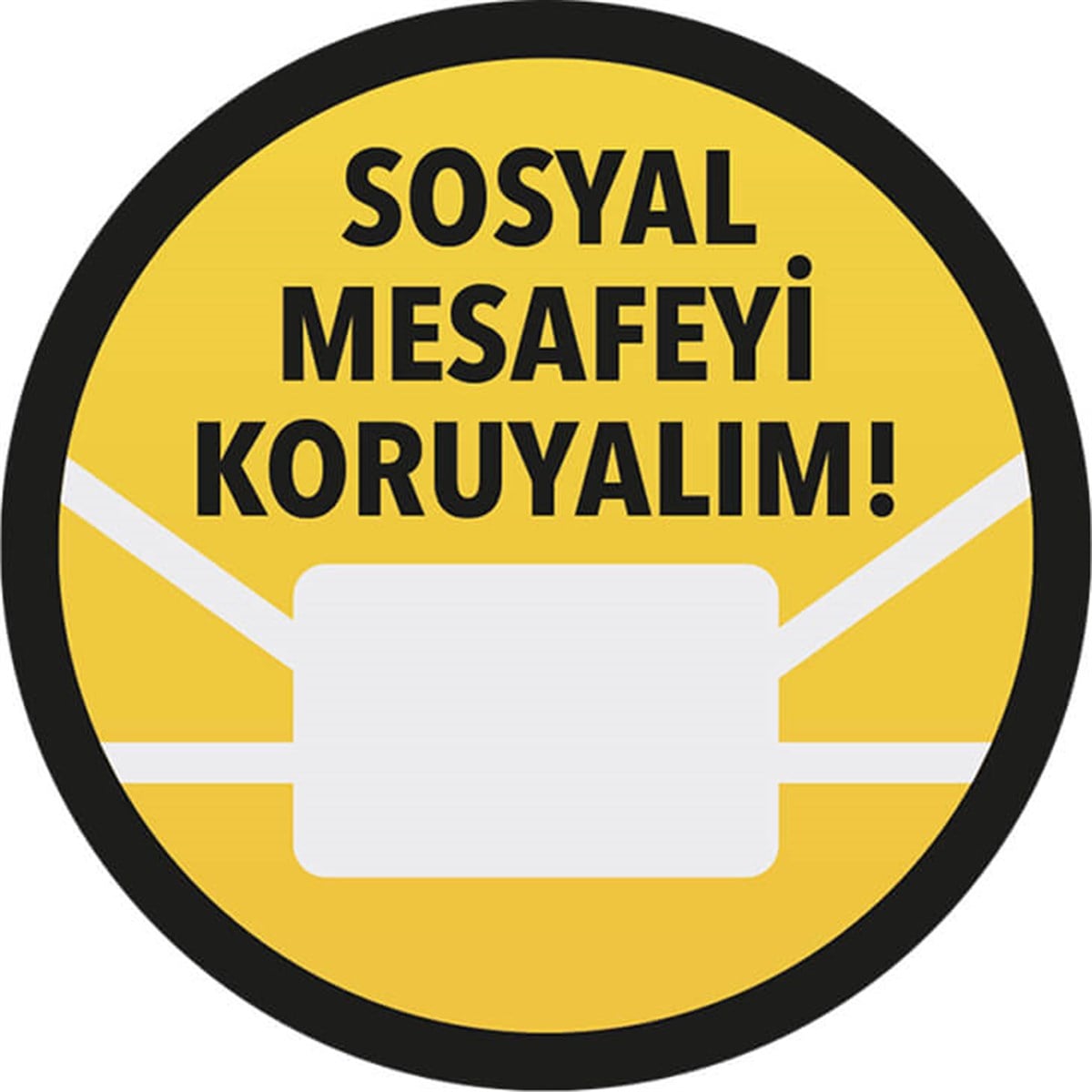 EKSTRAFİX SOSYAL MESAFE YER STİCKER MASKELİ 30Q