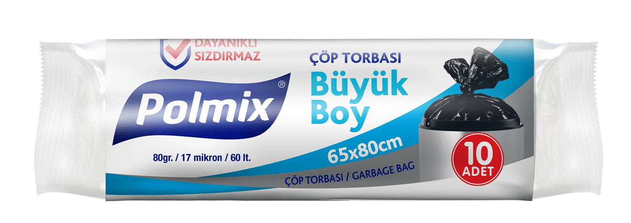Polmix Çöp Torbası Büyük Boy 65X80 Cm 80 Gr
