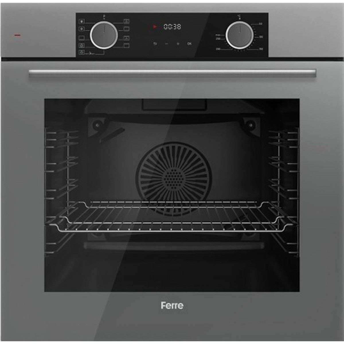Ferre Xe63Cpr Fryart Ankastre Fırın Gri 9 Prog.