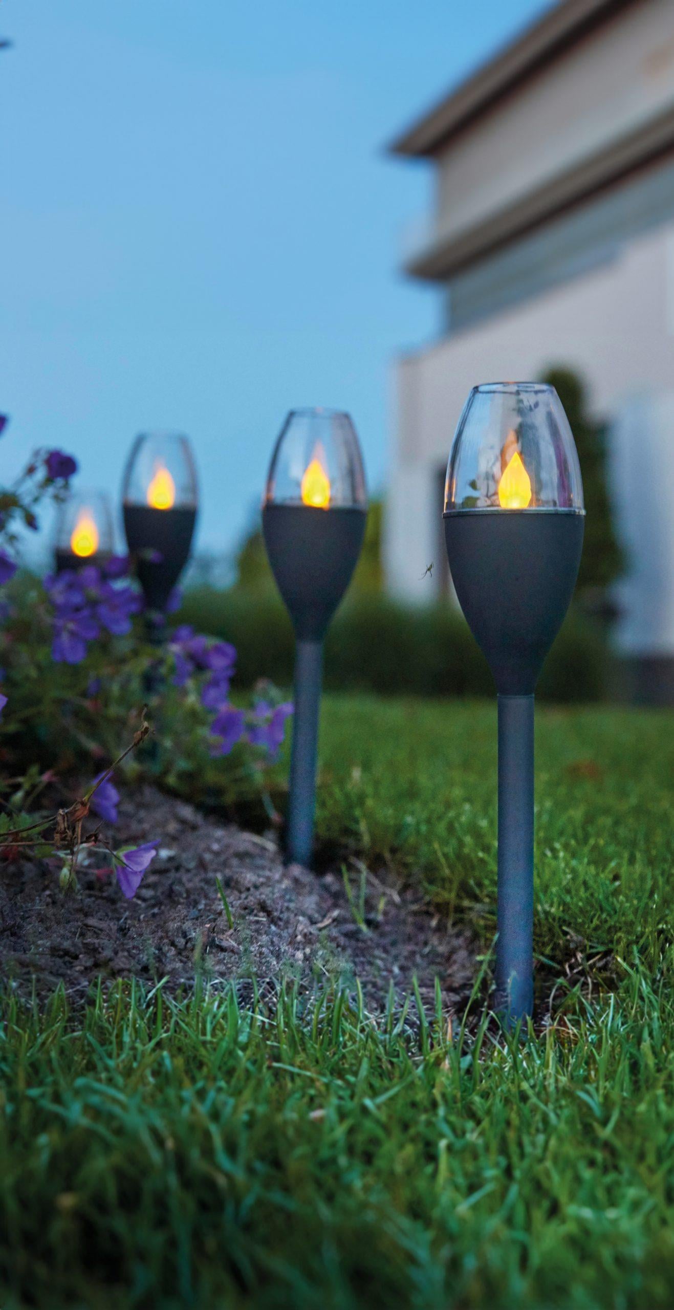 Pertix Sensörlü Led Bahçe Solar Işık 24 Cm