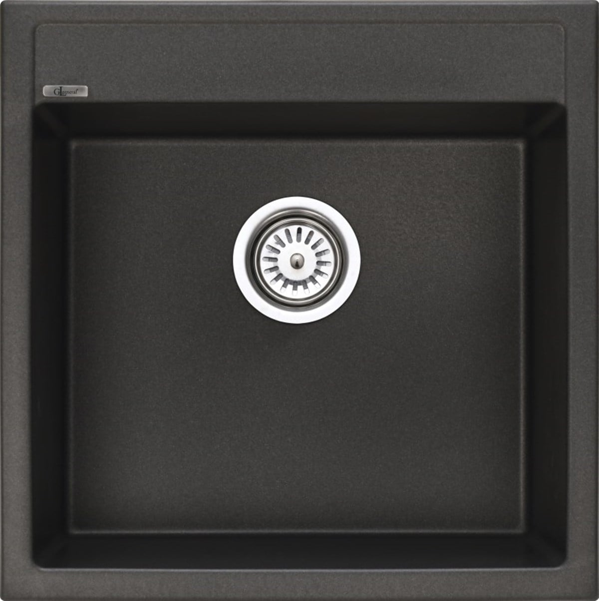 Glgeneral Vısta Granit Evye 50X50 Metalik Antrasit