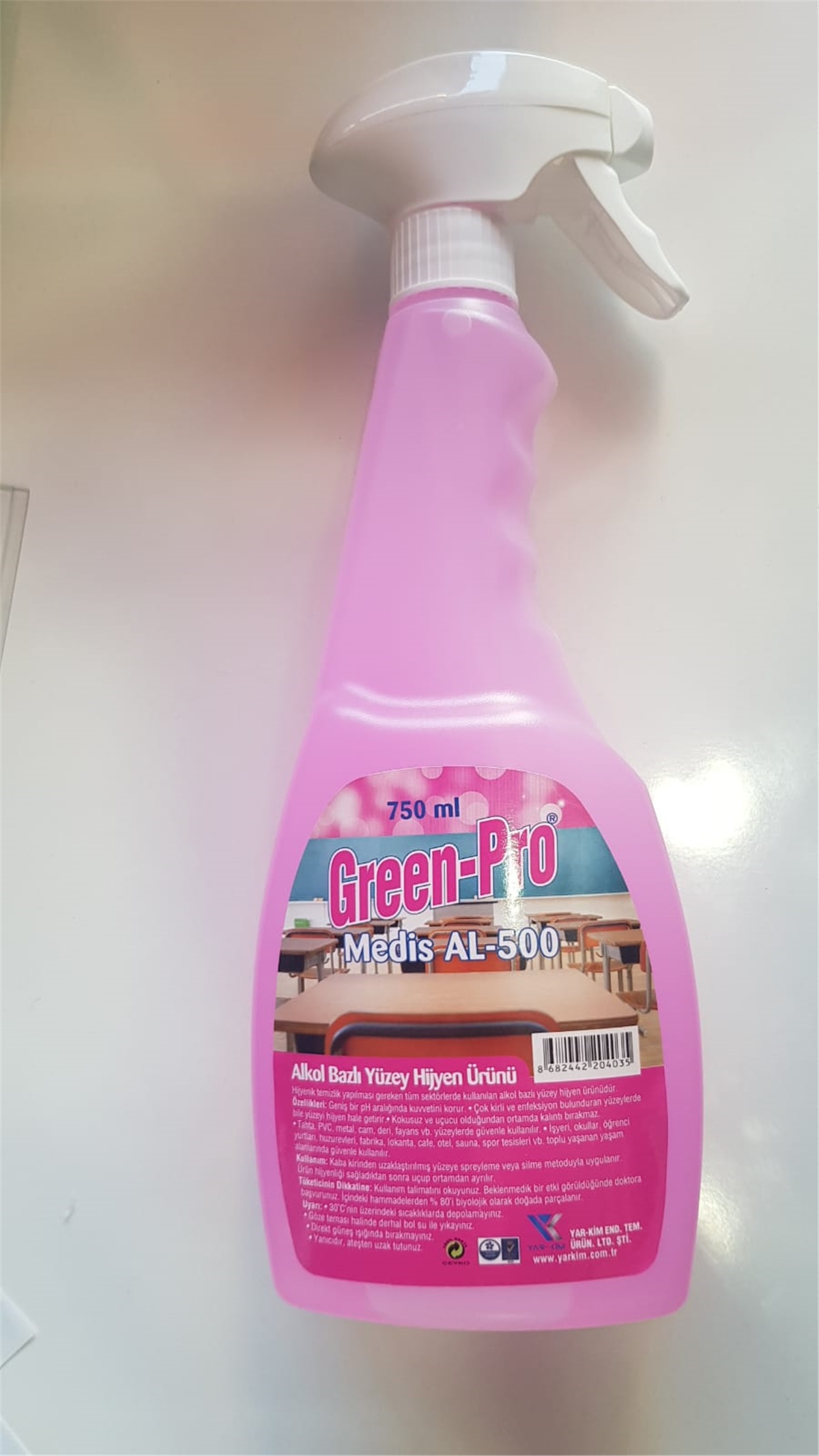 GREEN PRO YÜZEY HİJYEN ÜRÜNÜ 750 ML