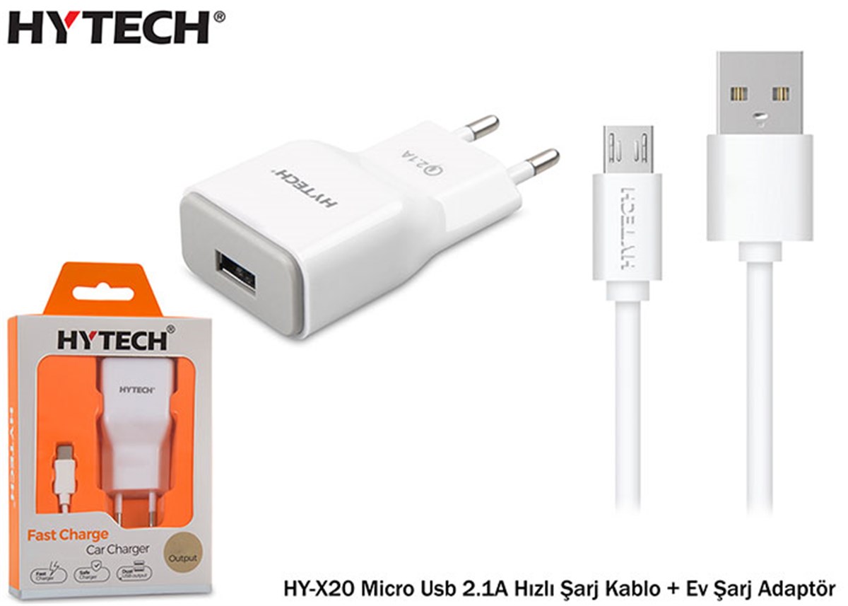 HYTECH X20 MİCRO USB HIZLI ŞARJ SETİ 2.1A