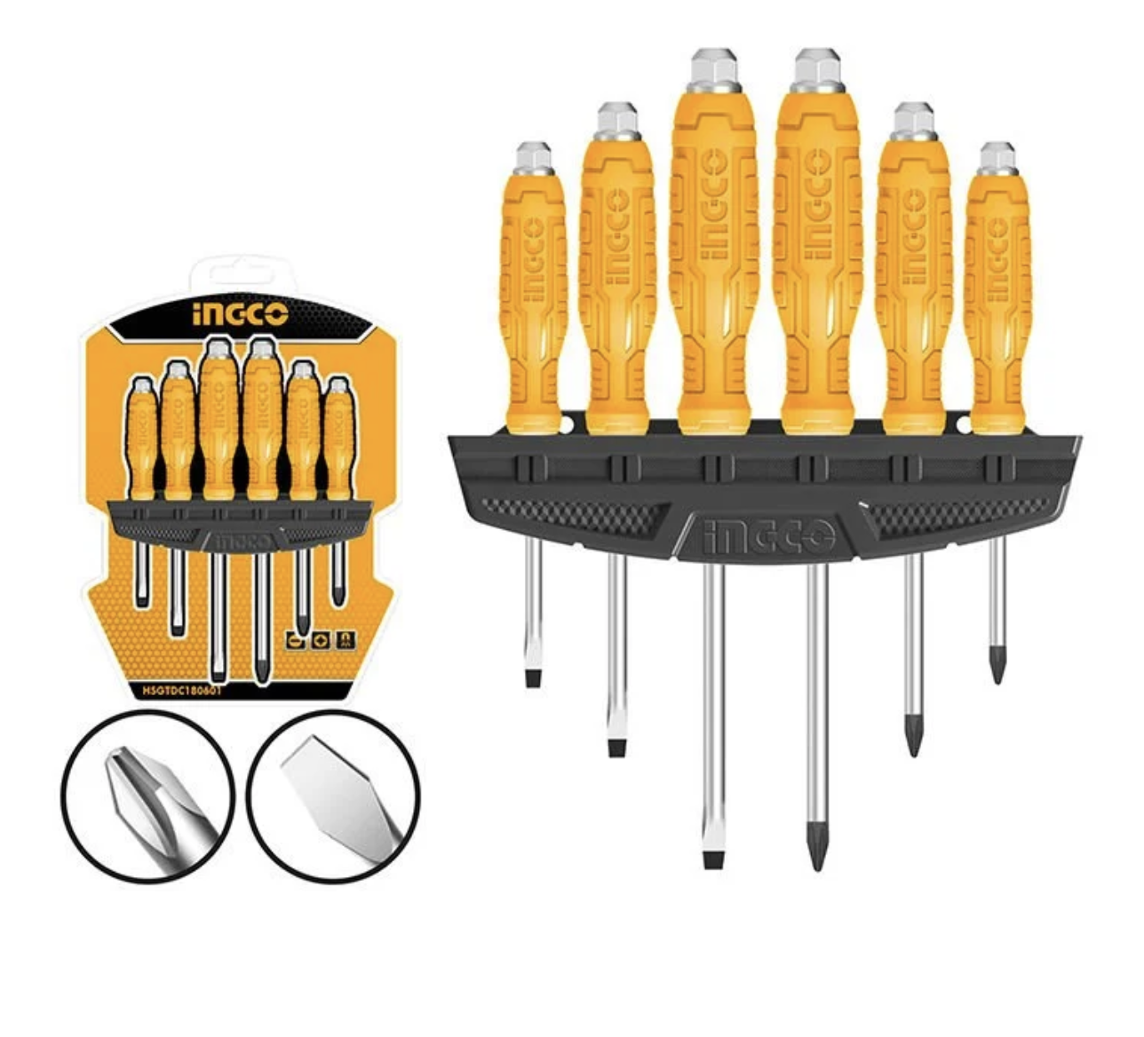 İngco 6'Lı Darbeli Tornavida Seti