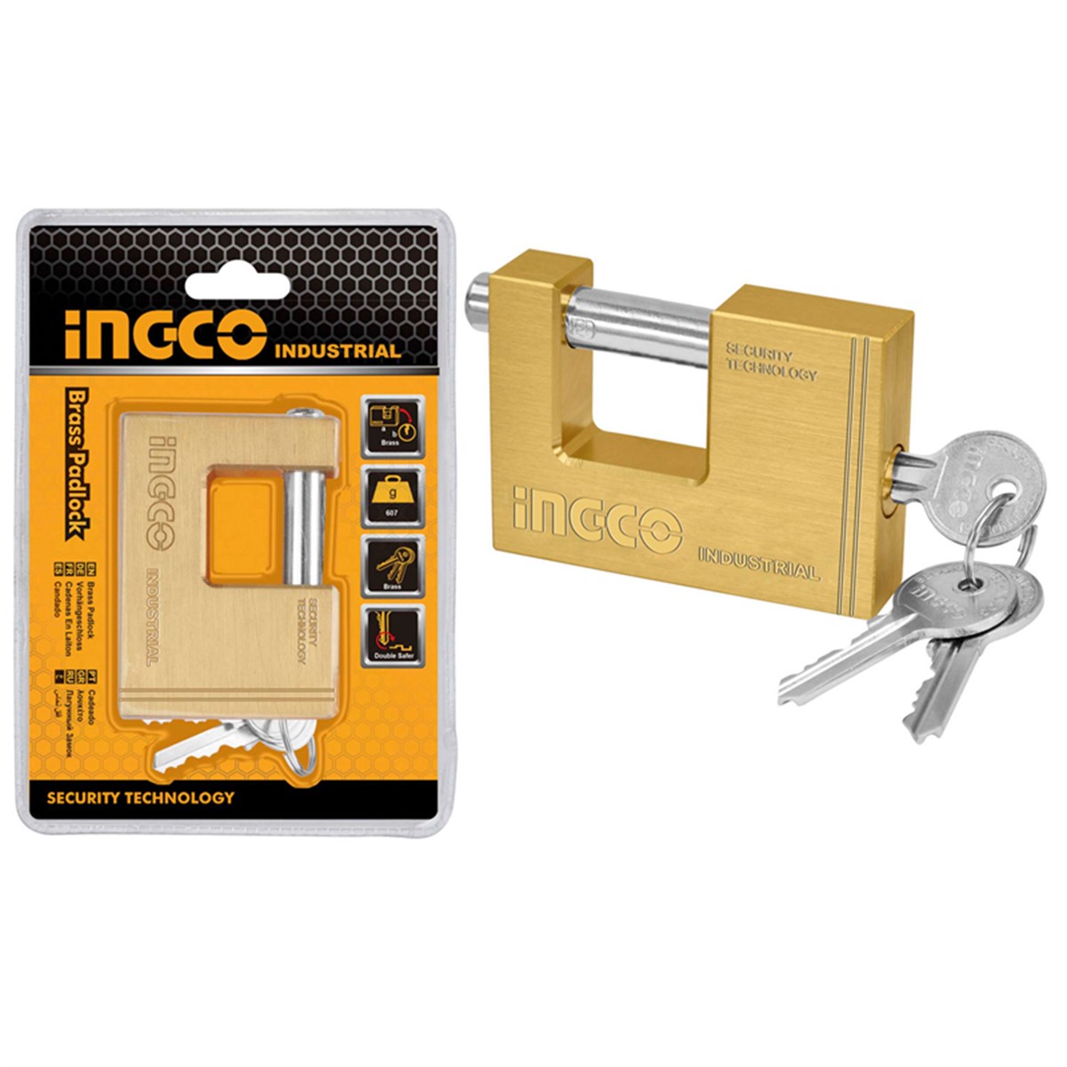 İNGCO PRİNÇ KAYAR MİLLİ ASMA KİLİT 60 MM