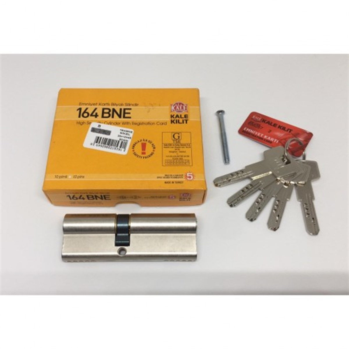 KALE 164 BNE BİLYALI BAREL ÇELİK PİMLİ 90 mm SATEN