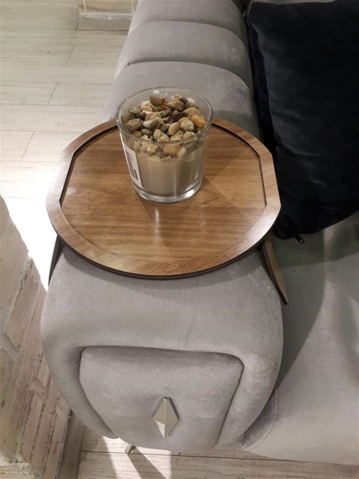 Kanepe Kenarı Oval Yan Sepha