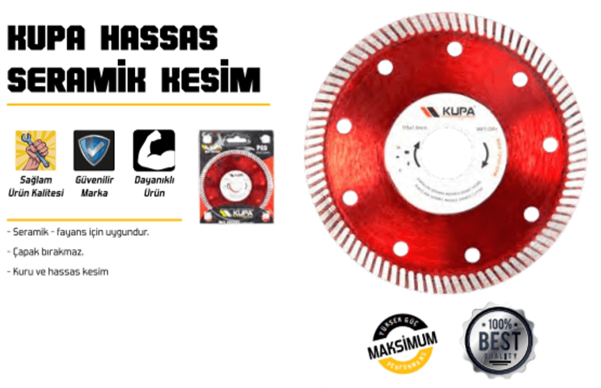 KUPA HASSAS SERAMİK KESİCİ 115 MM