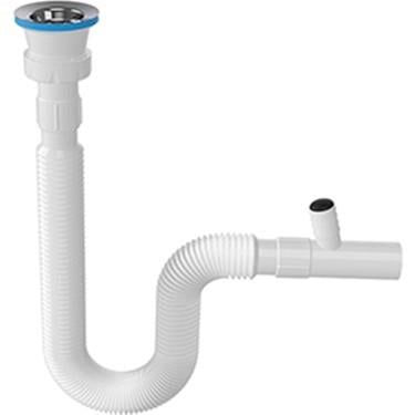 Leva Lavabo Sifonu Korüklü Çamaşır Çıkışlı