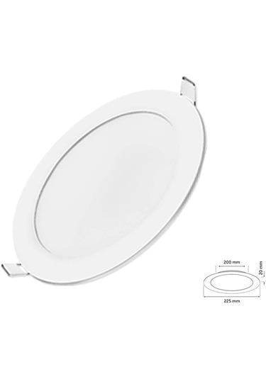 Leva Led Panel Yuvarlak Silim Sıva Altı 18W Sarı Işık