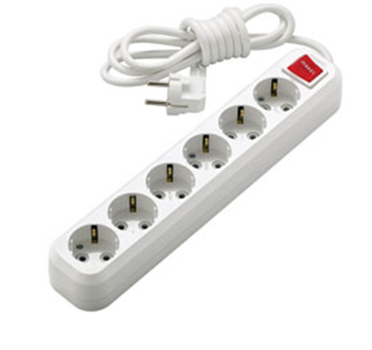 MAKEL 6'LI GRUP PRİZ KABLOLU ANAHTARLI 5 MT