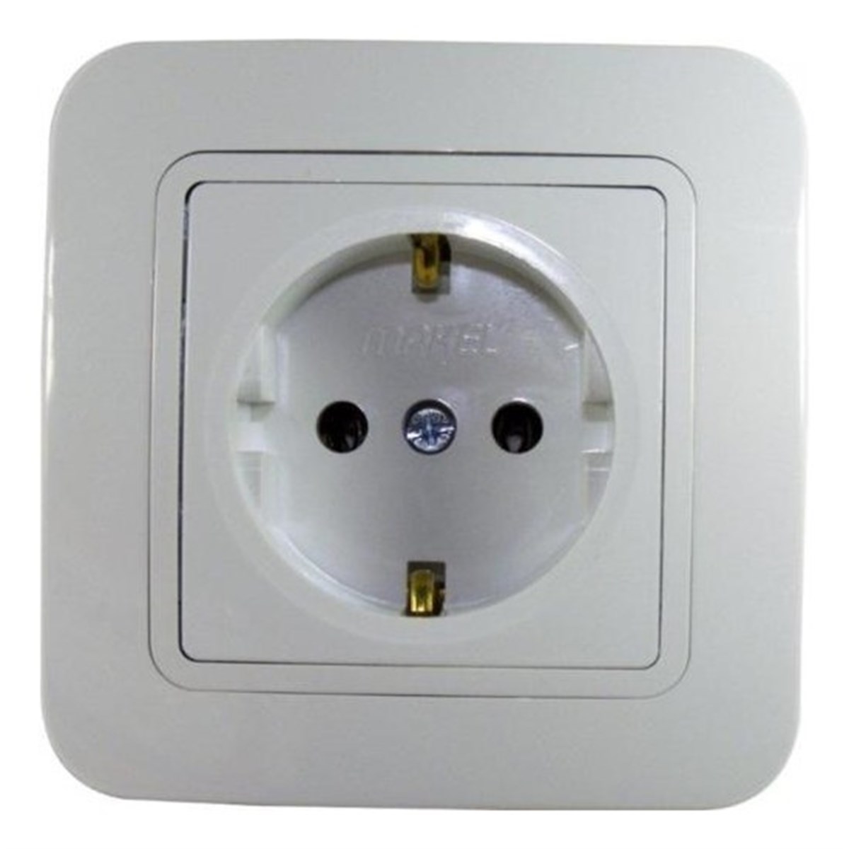 MAKEL LİLLİUM ŞOK KORUMALI TOPRAKLI PRİZ BEYAZ