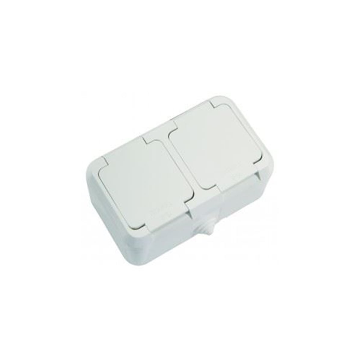 MAKEL NEMLİYER 2'Lİ KAPAKLI TOPRAKLI PRİZ BEYAZ