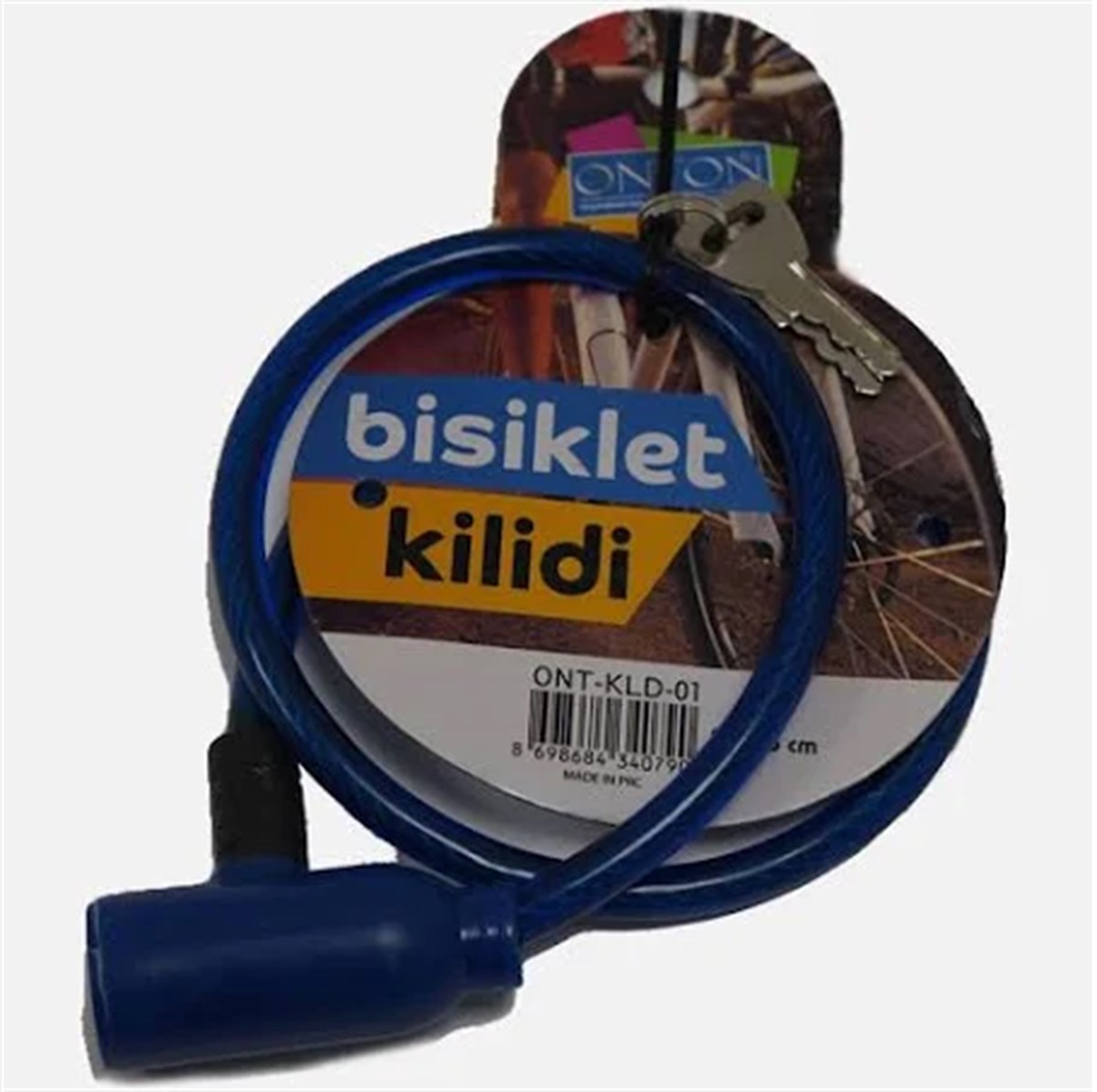 ONTON KLD-01 BİSİKLET KİLİDİ 8X65 CM