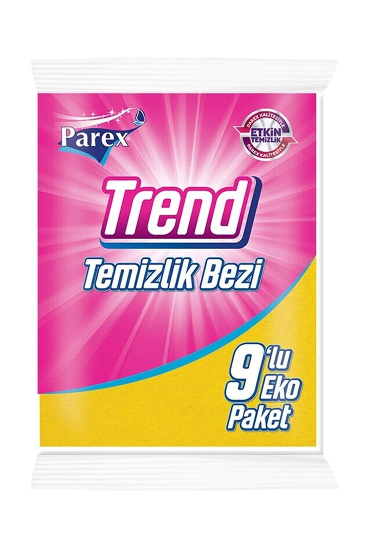 PAREX TREND TEMİZLİK BEZİ 9'LU SARI