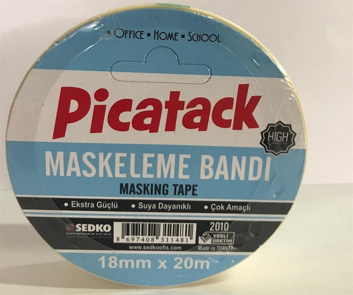 PİCATACK MASKELEME BANTI 18X20 MT