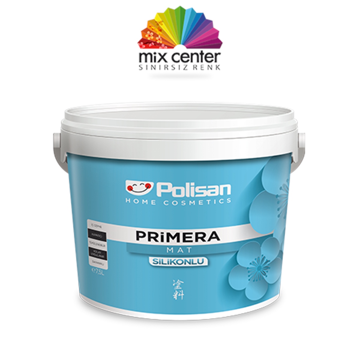 POLİSAN PRİMERA MAT SİLİKONLU MIX A BAZ 15 LT