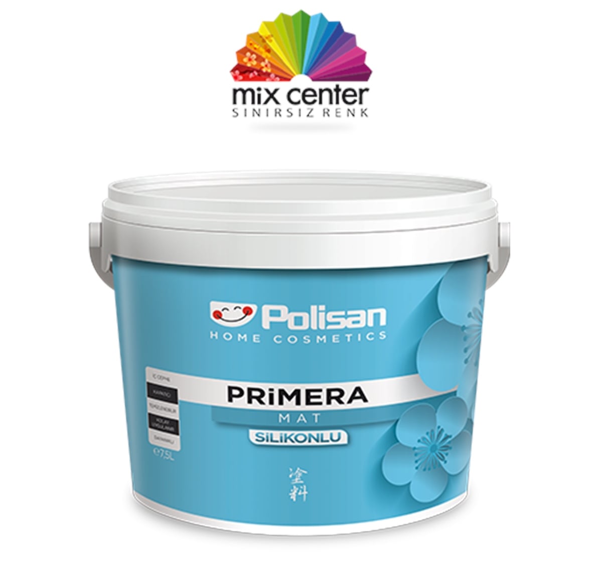 POLİSAN PRİMERA MAT SİLİKONLU MIX A BAZ 7,5 LT