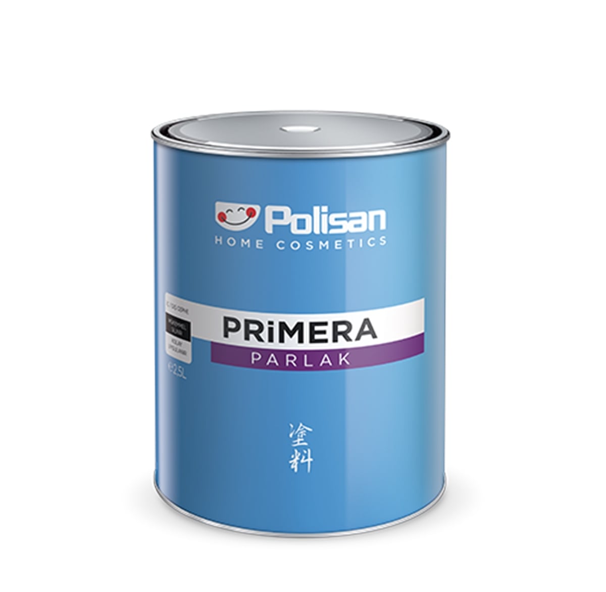 POLİSAN PRİMERA PARLAK SENTETİK BOYA 2.5 LT B.MAVİ