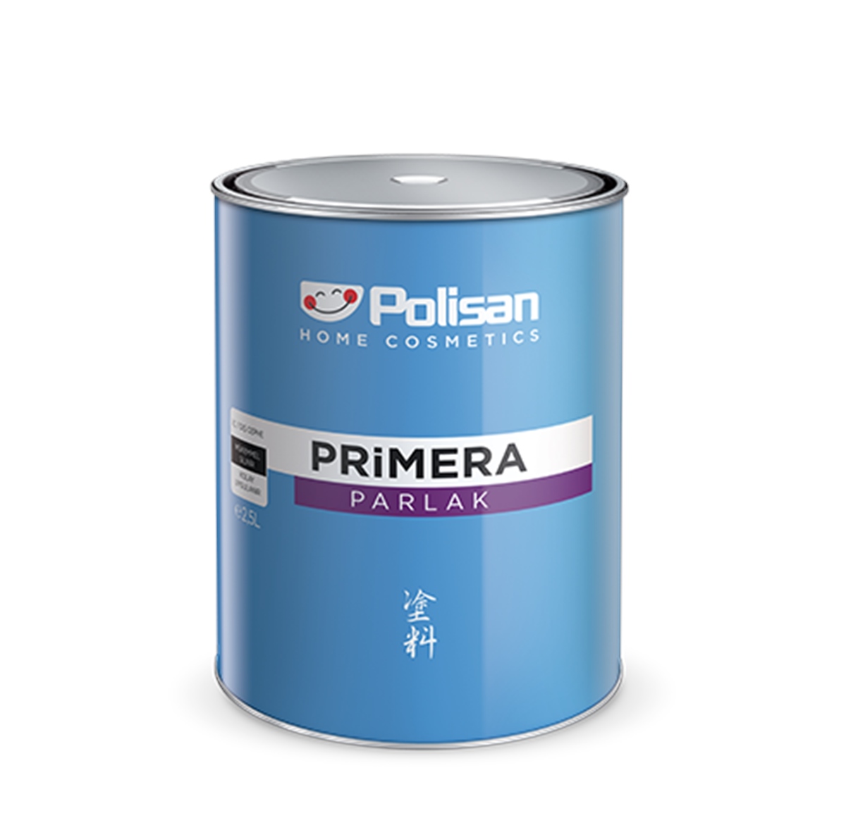 POLİSAN PRİMERA PARLAK SENTETİK BOYA 2.5 LT SİYAH