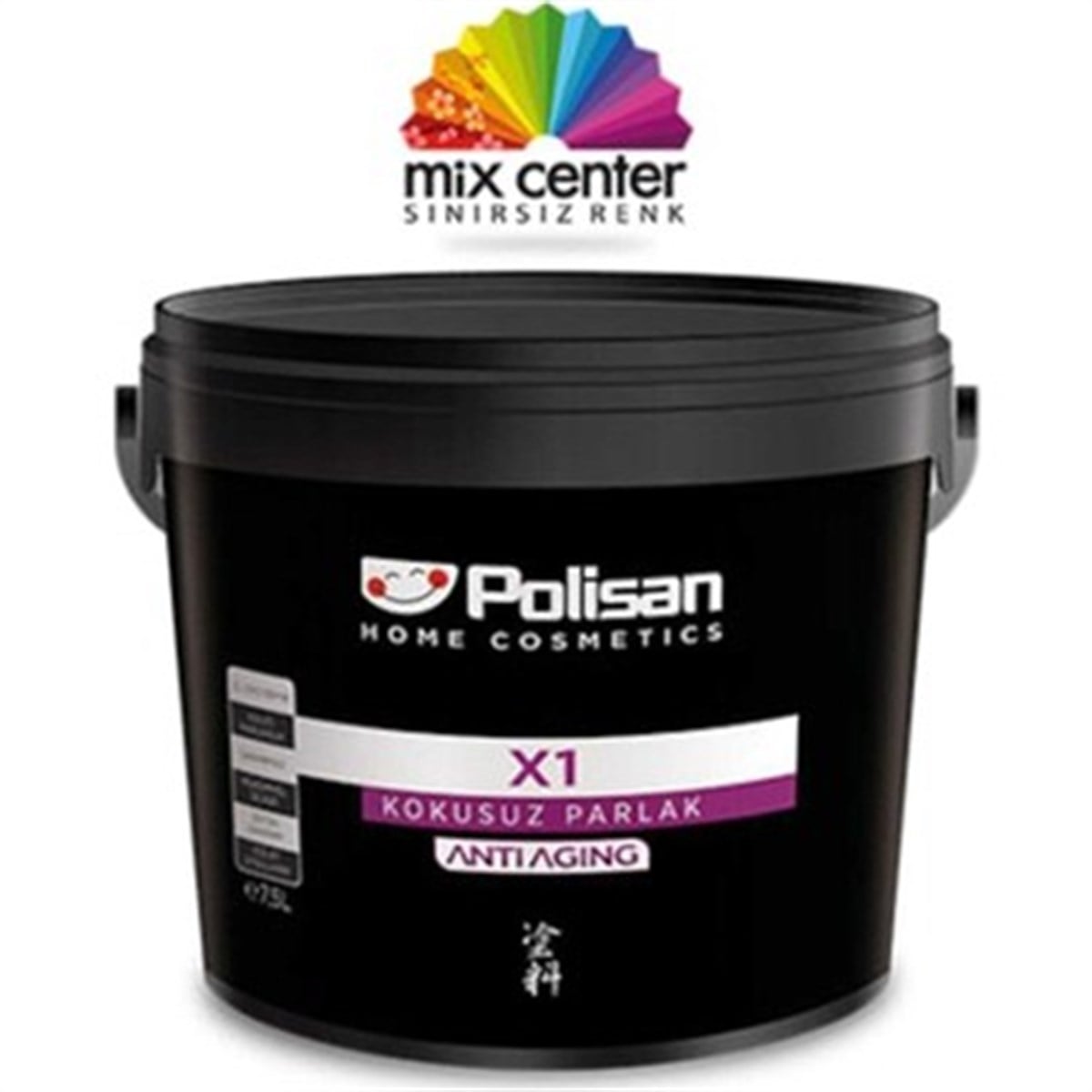 POLİSAN X1 AA KOKUSUZ PARLAK BOYA BEYAZ 0,7 LT