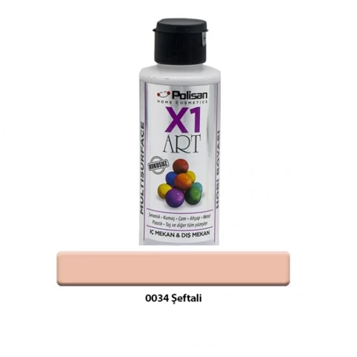 POLİSAN X1 ART MULTISUFACE ŞEFTALİ 120 ML