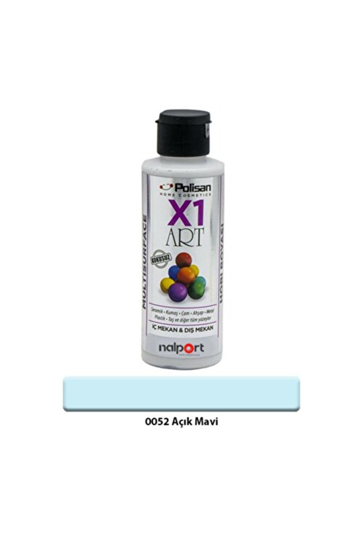POLİSAN X1 ART MULTISURFACE AÇIK MAVİ 120 ML