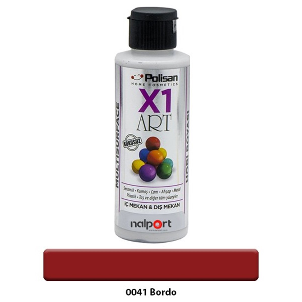 POLİSAN X1 ART MULTISURFACE BORDO 120 ML