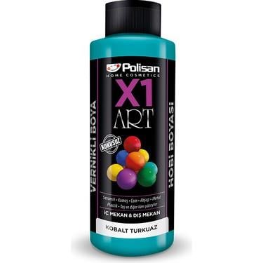 Polisan X1 Art Vernikli Boya Turkuaz 120 Ml
